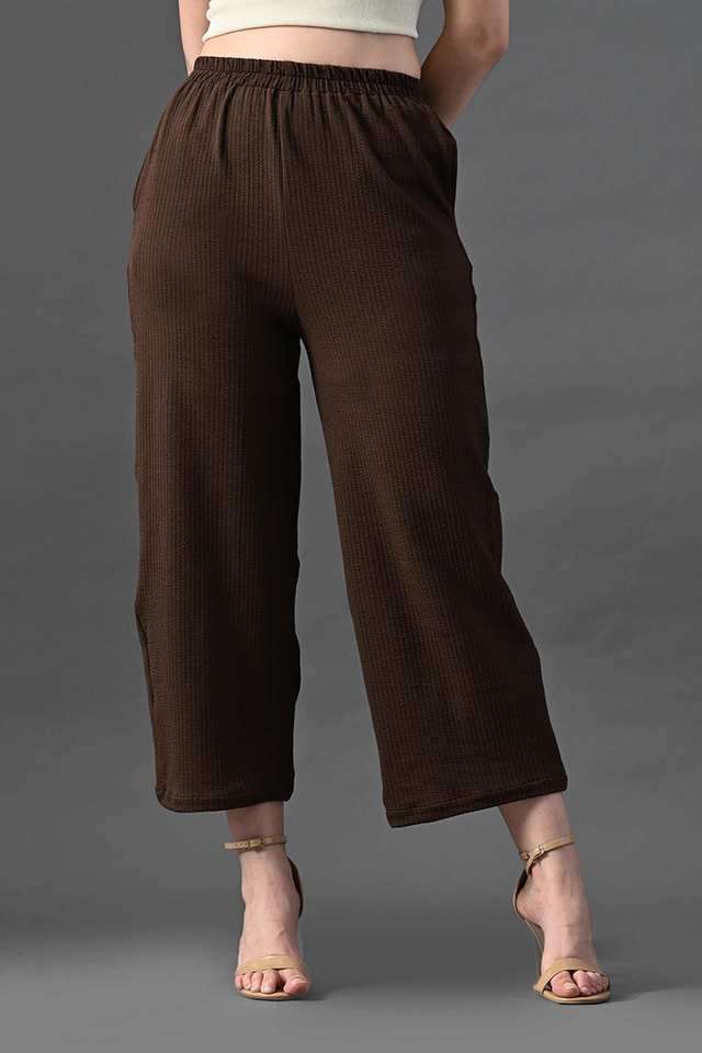 myshka Solid Regular Fit Polyester Women Party Wear Trouser-picture-38