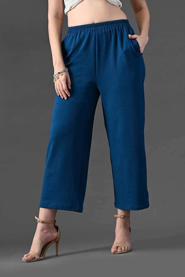 myshka Solid Regular Fit Polyester Women Party Wear Trouser-picture-4