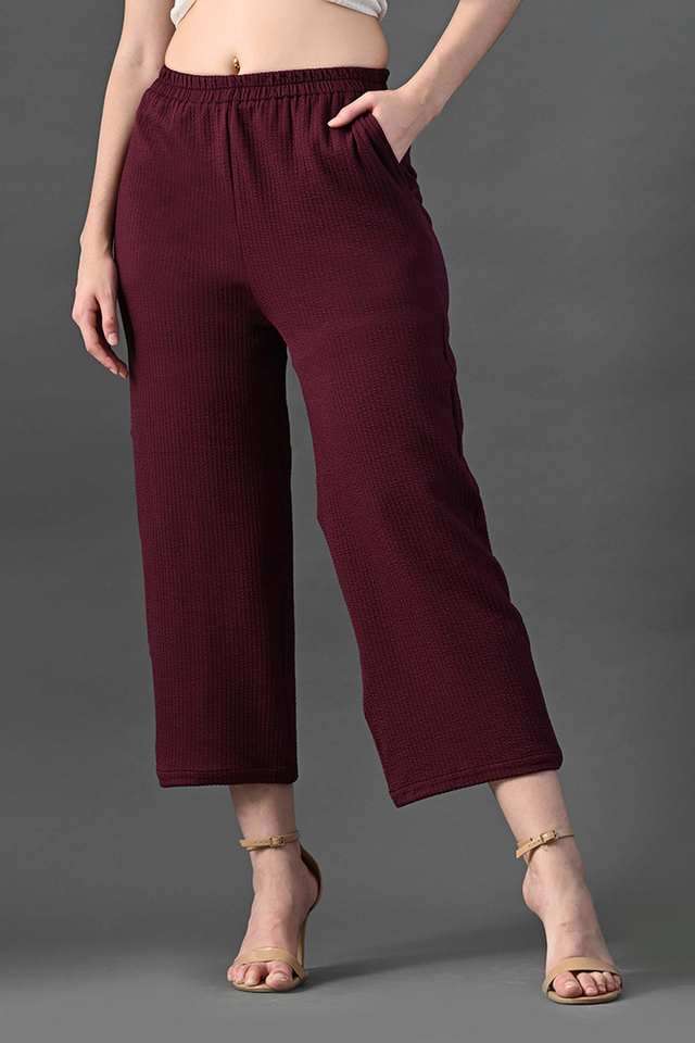 myshka Solid Regular Fit Polyester Women Party Wear Trouser-picture-37