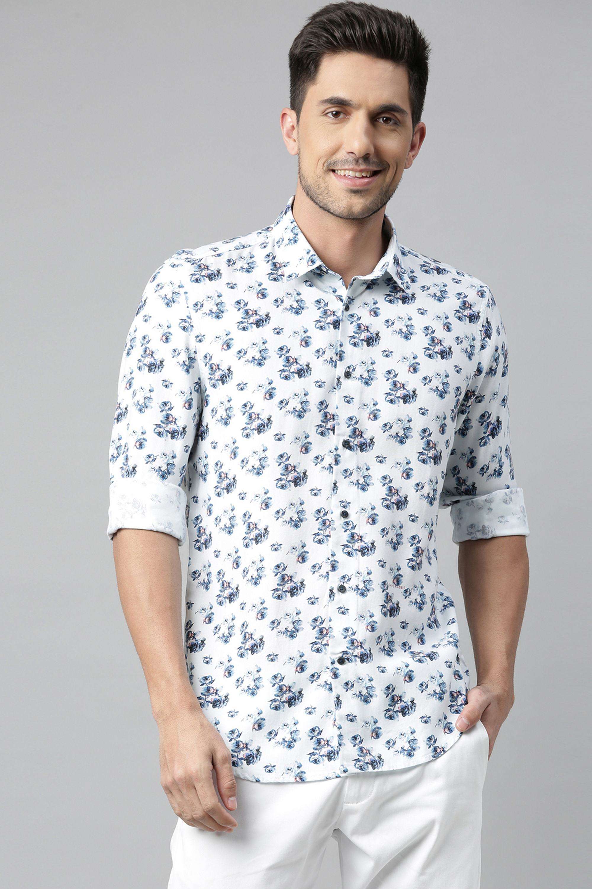Floral-Cotton-Regular-Fit-Men-Casual-Wear-Shirt