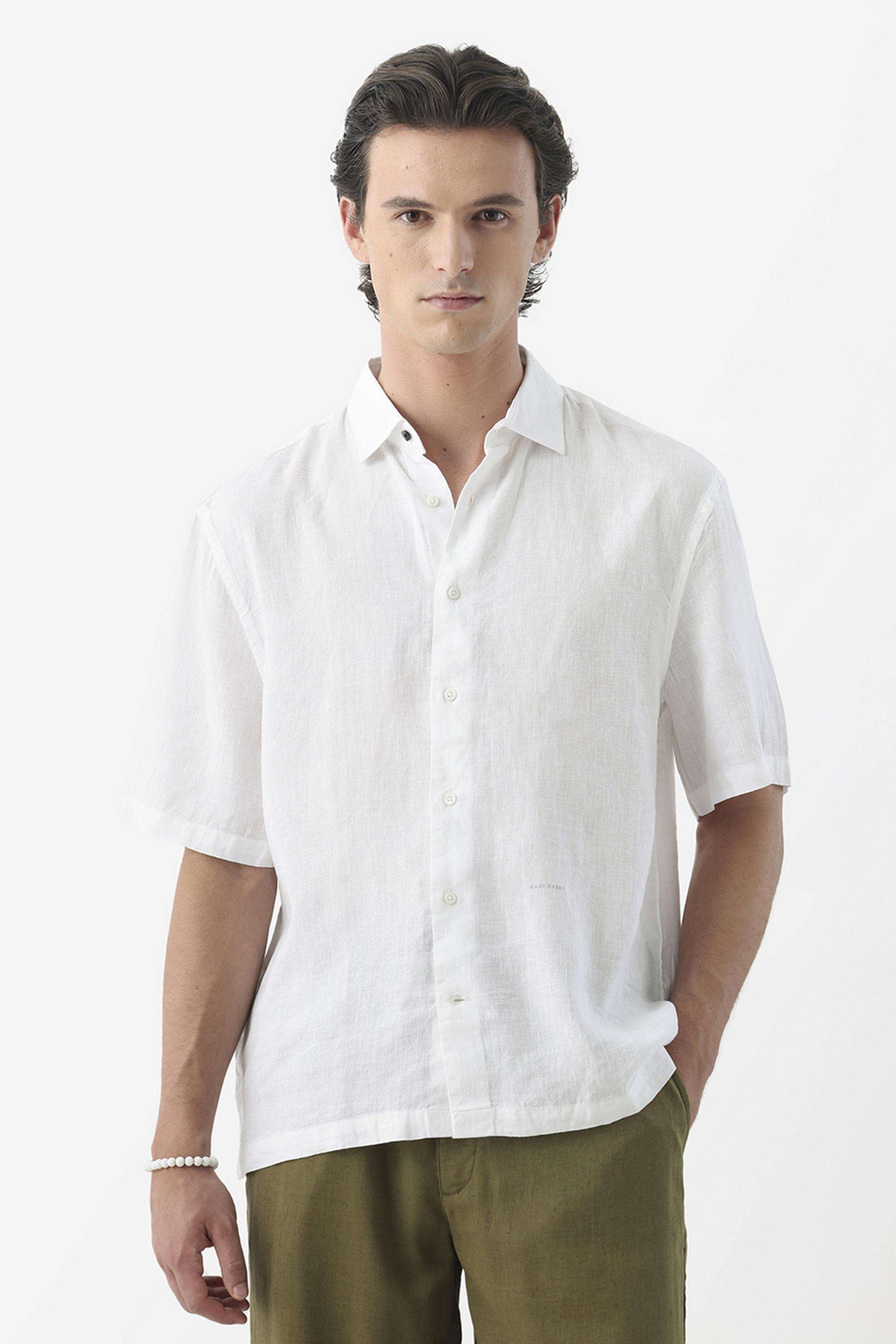 Solid-Cotton-Regular-Fit-Men-Casual-Wear-Shirt