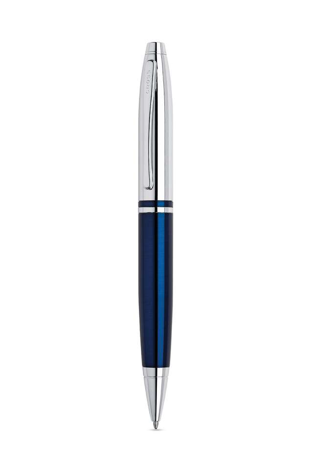 Calais-Chrome/-Blue-Ballpoint-Pen