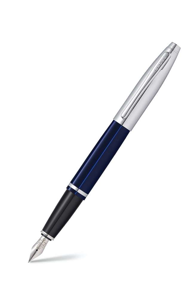 Calais-Blue-Lacquer-Fountain-Pen-Medium-Nib---Gift-Box