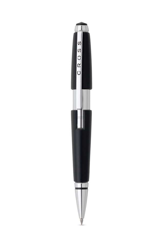 Edge-Jet-Black/Chrome-Roller-Ball-Pen