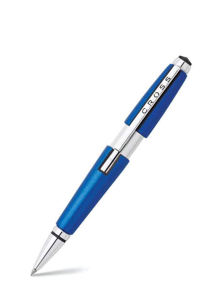 Edge-Nitro-Blue/Chrome-Roller-Ball-Pen