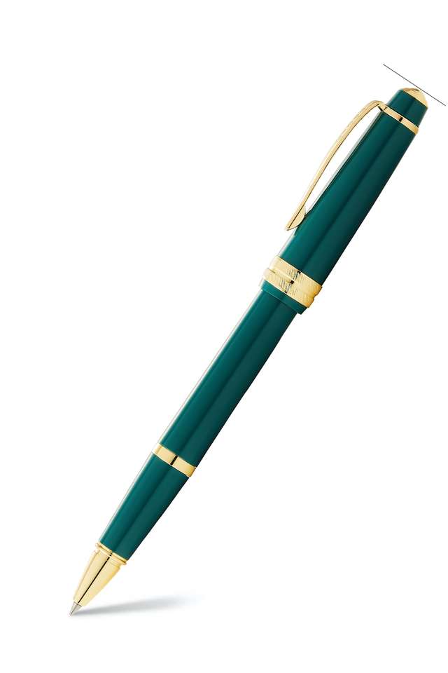 Bailey-Light-Green-Resin-Rolling-Ball-Pen-Pen-With-Gold-Plate-Appts