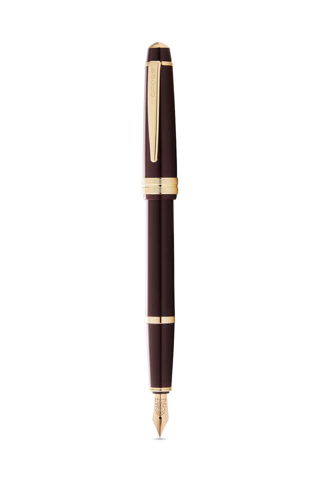 Bailey-Light-Burgundy-(Red)-Resin-Fountain-Pen-Pen-With-Gold-Plate-Appts---Med-Nib