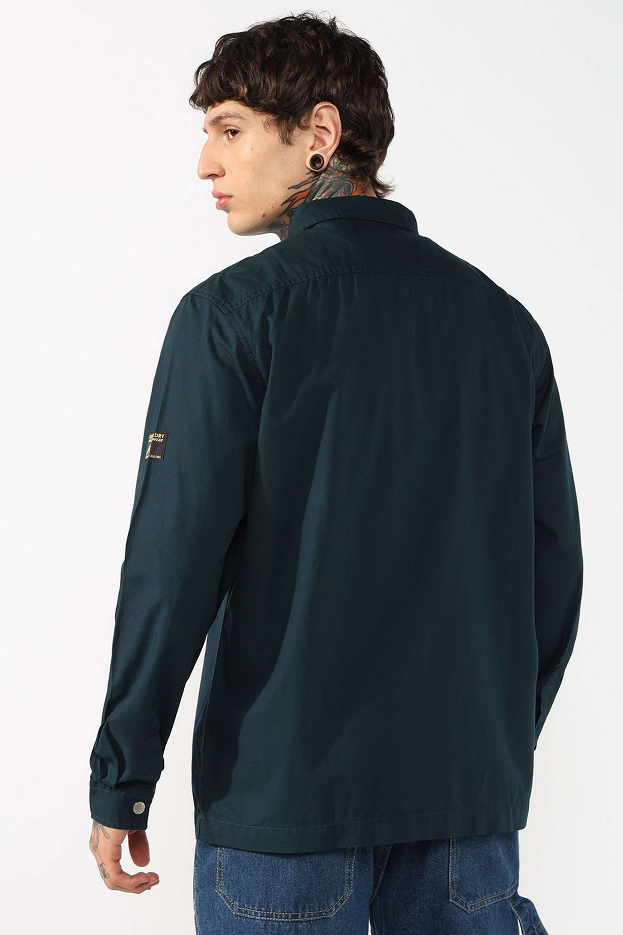 Solid-Cotton-Regular-Fit-Men-s-Casual-Shirt