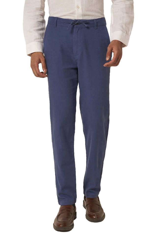 Solid-Cotton-Slim-Fit-Men-s-Casual-Wear-Pants