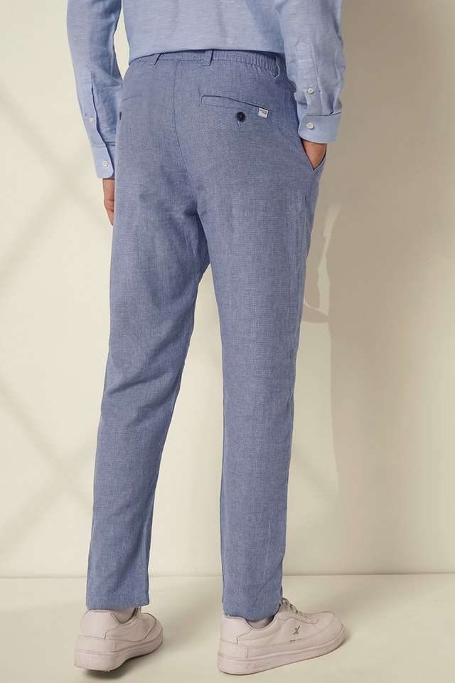 Solid-Cotton-Slim-Fit-Men-s-Casual-Wear-Trousers