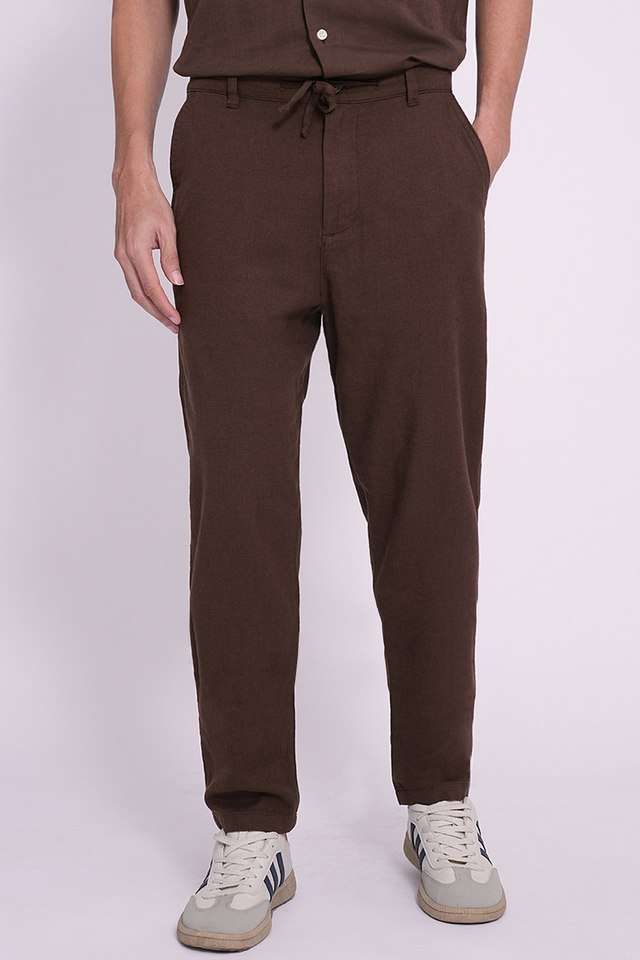 Solid-Cotton-Slim-Fit-Men-s-Casual-Wear-Trousers