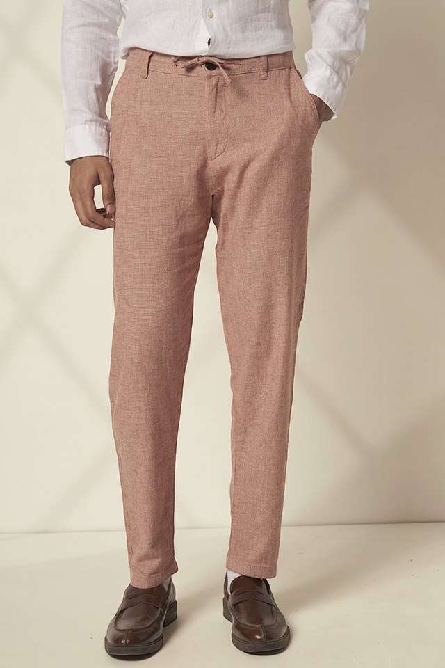Solid-Cotton-Slim-Fit-Men-s-Casual-Wear-Trousers