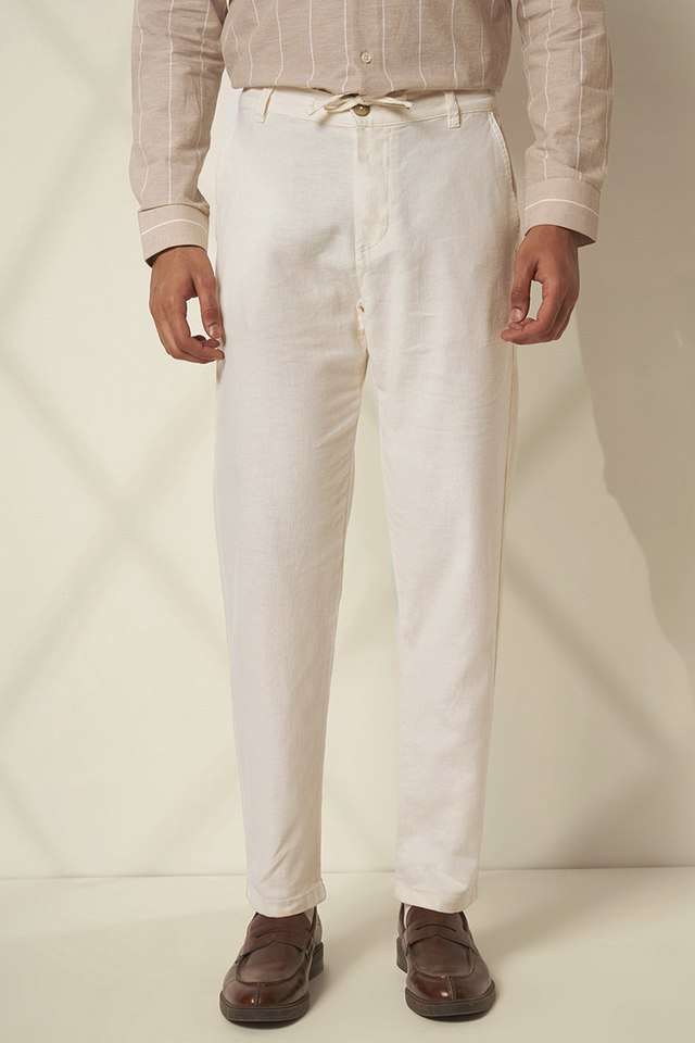 Solid-Cotton-Slim-Fit-Men-s-Casual-Wear-Trousers