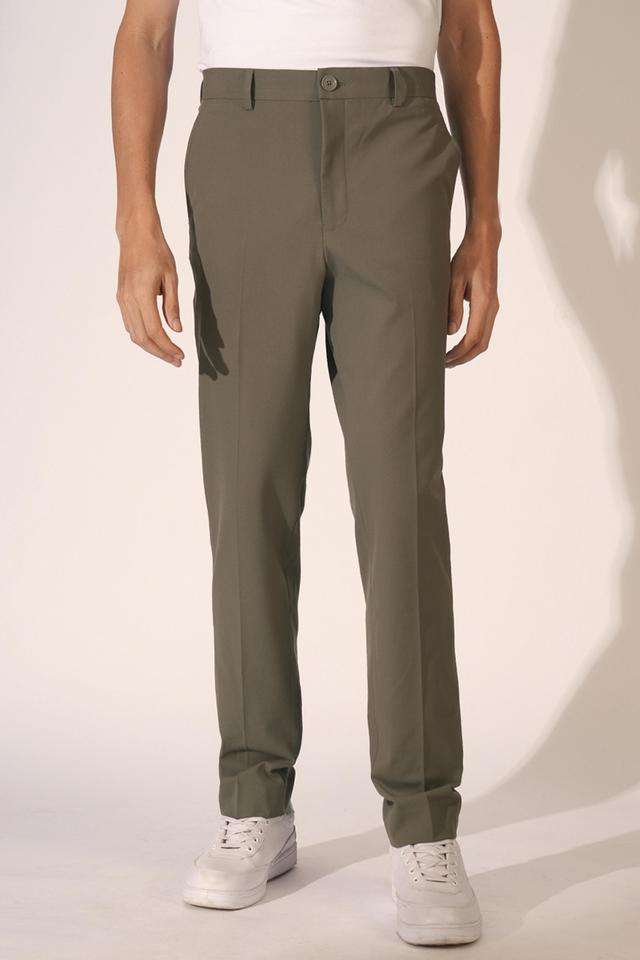 Solid-Blended-Fabric-Slim-Fit-Men-s-Casual-Trousers
