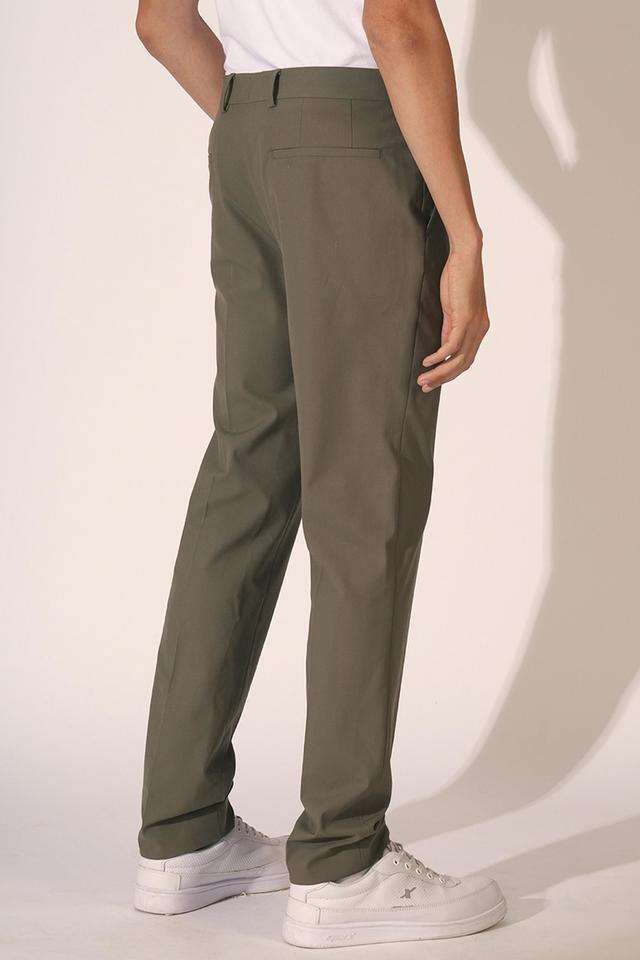 Solid-Blended-Fabric-Slim-Fit-Men-s-Casual-Trousers