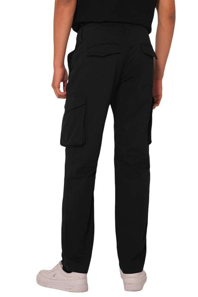 Solid-Cotton-Regular-Fit-Men-s-Casual-Trousers