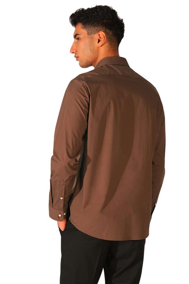 Solid-Cotton-Regular-Fit-Men-s-Casual-Shirt