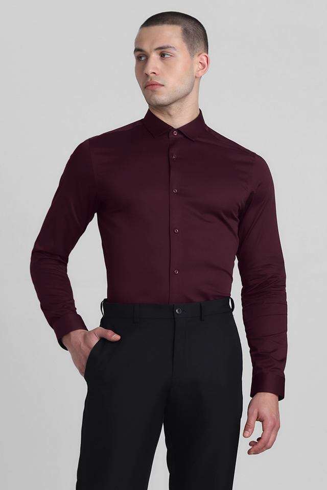 Solid-Cotton-Slim-Fit-Men-s-Casual-Wear-Shirt