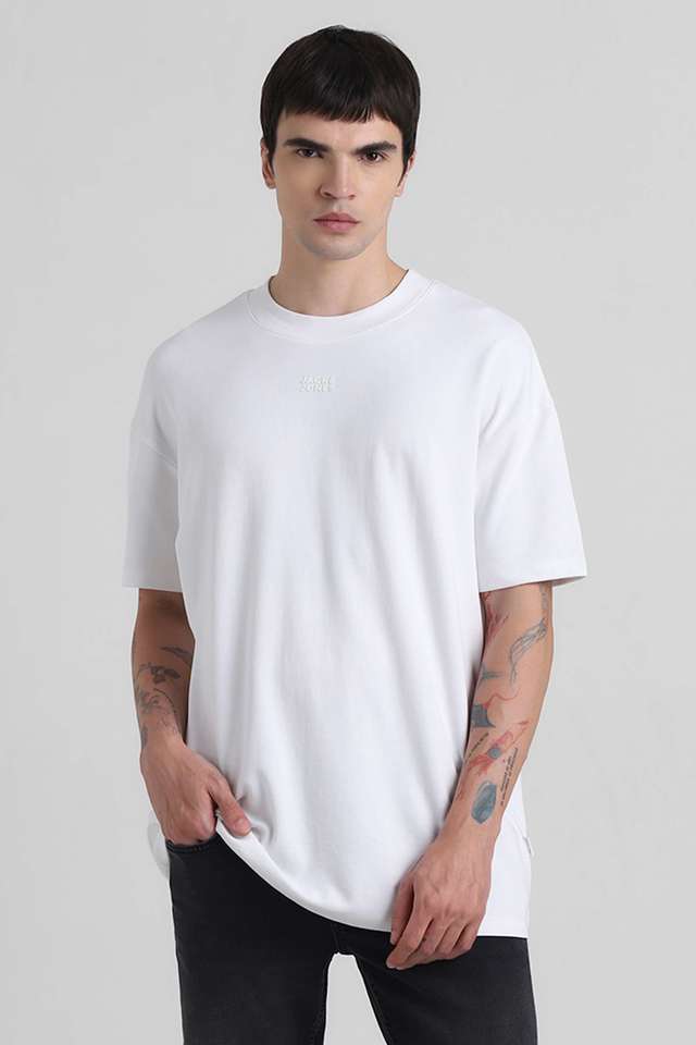 Solid-Cotton-Slim-Fit-Men-T-Shirt