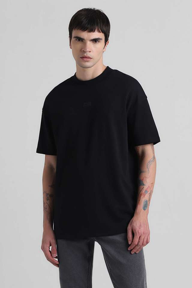 Solid-Cotton-Slim-Fit-Men-T-Shirt