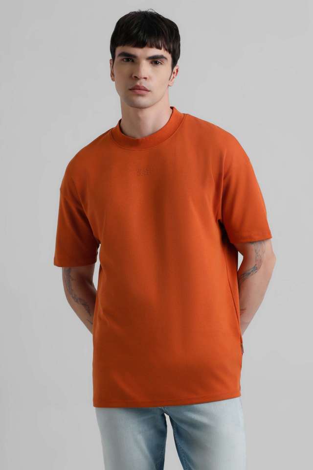 Solid-Cotton-Slim-Fit-Men-T-Shirt