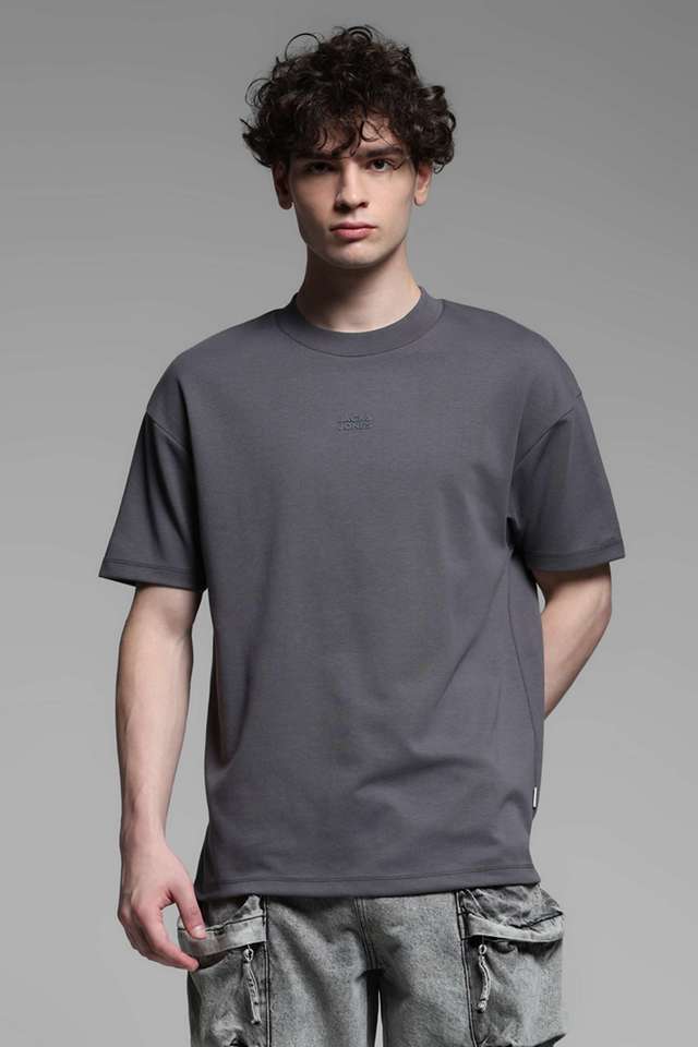 Solid-Cotton-Slim-Fit-Men-T-Shirt