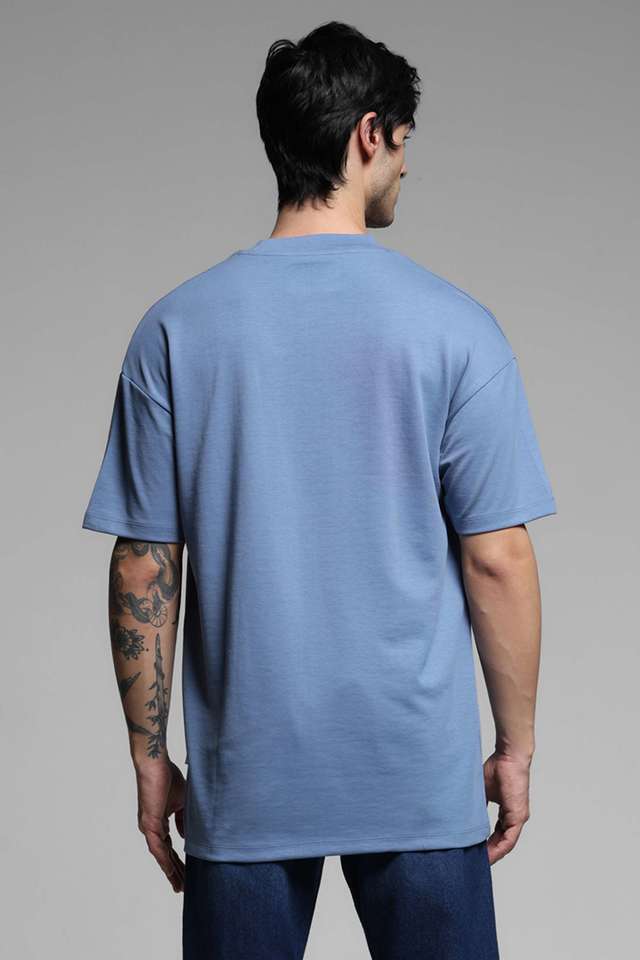 Solid-Cotton-Slim-Fit-Men-T-Shirt