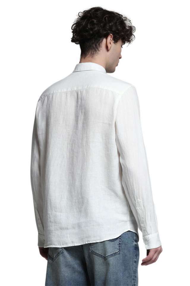 Solid-Linen-Regular-Fit-Men-s-Casual-Wear-Shirt