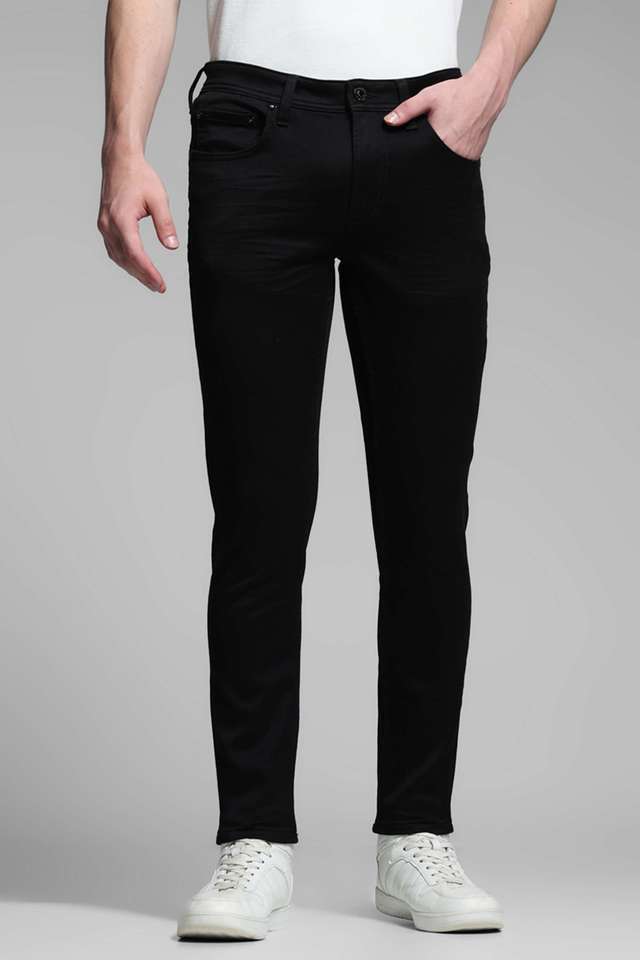 Solid-Cotton-Regular-Fit-Men-s-Casual-Jeans