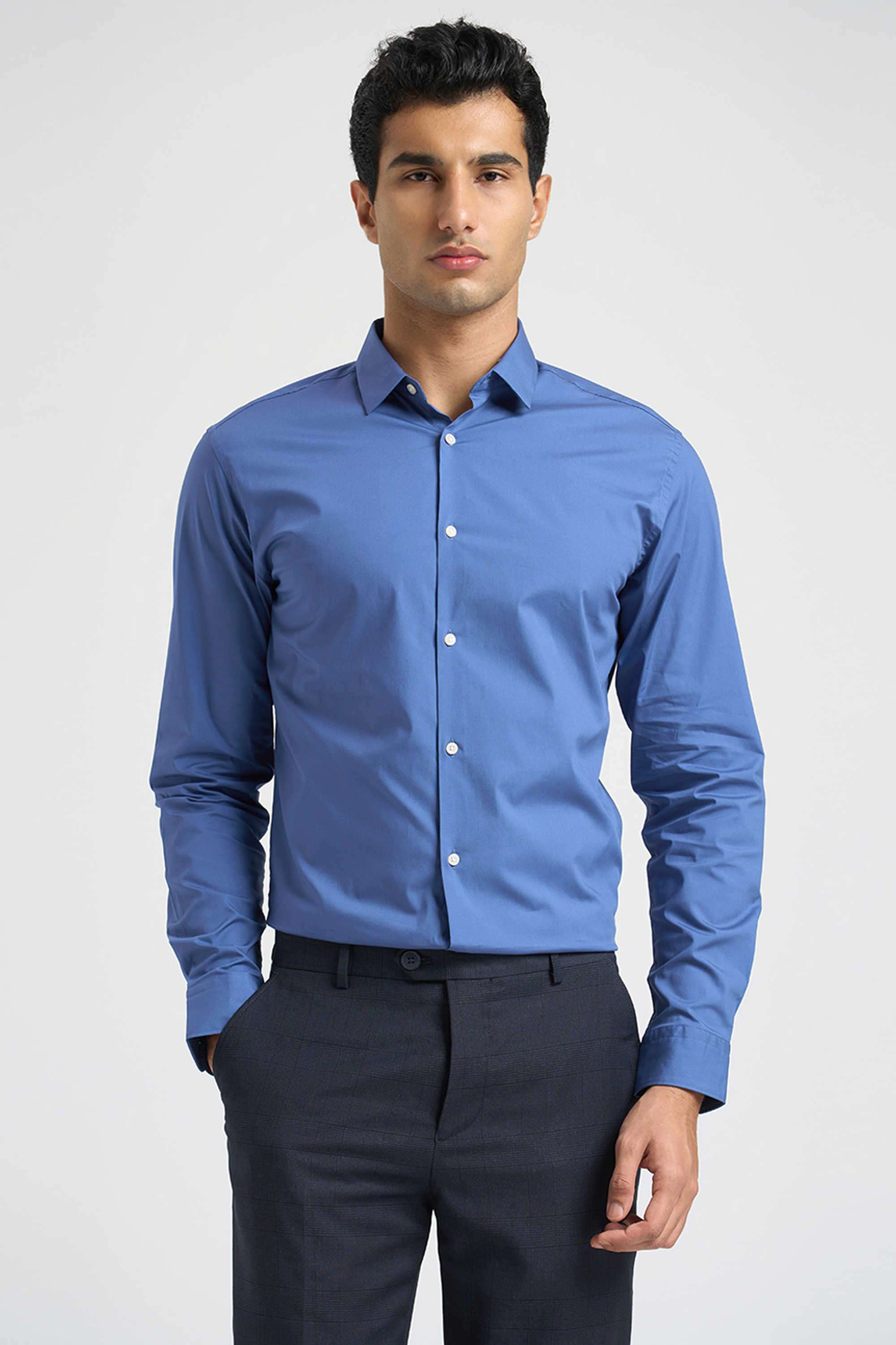 Solid-Cotton-Men-s-Casual-Wear-Shirt