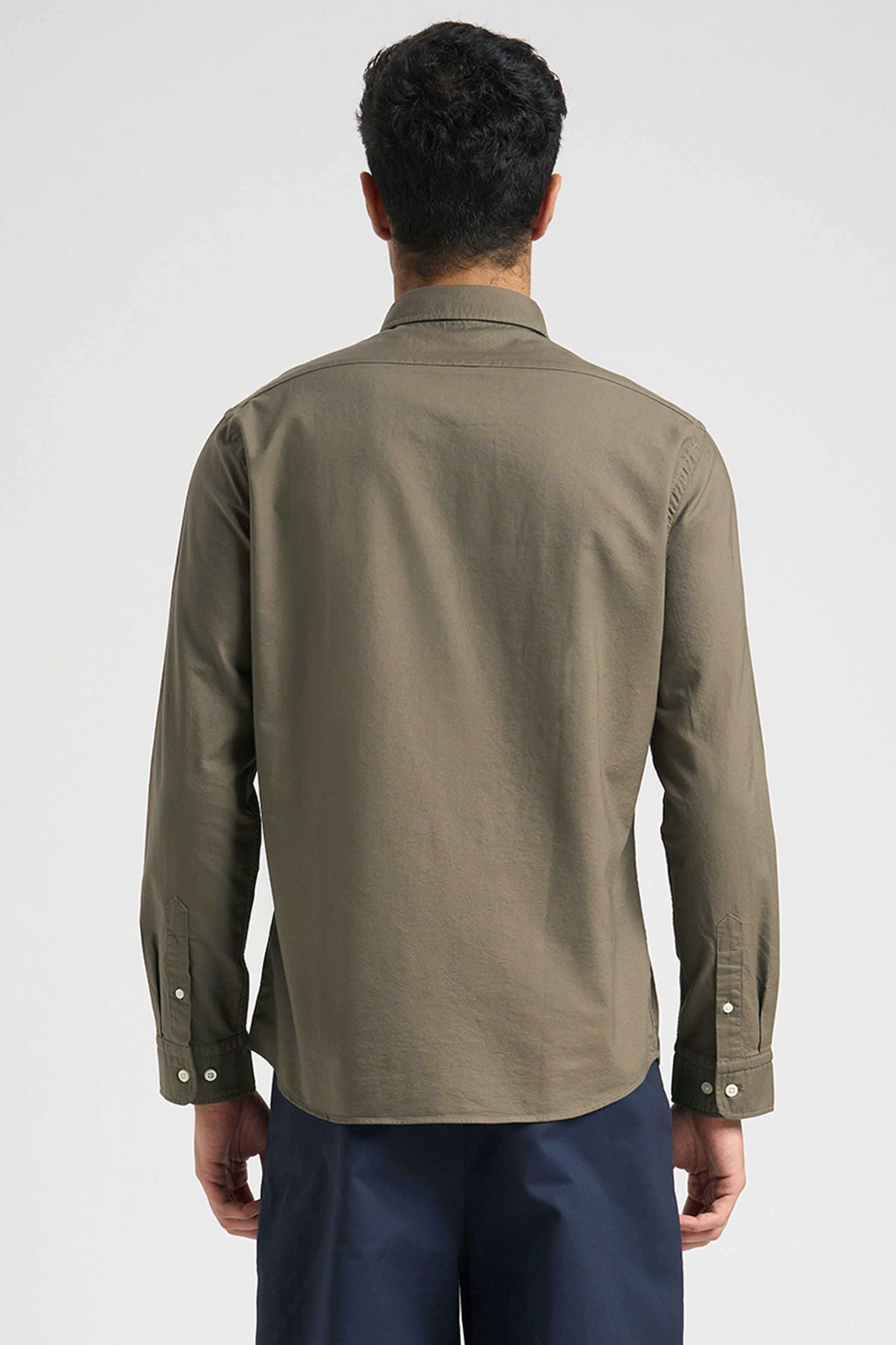 Solid-Cotton-Men-s-Casual-Wear-Shirt