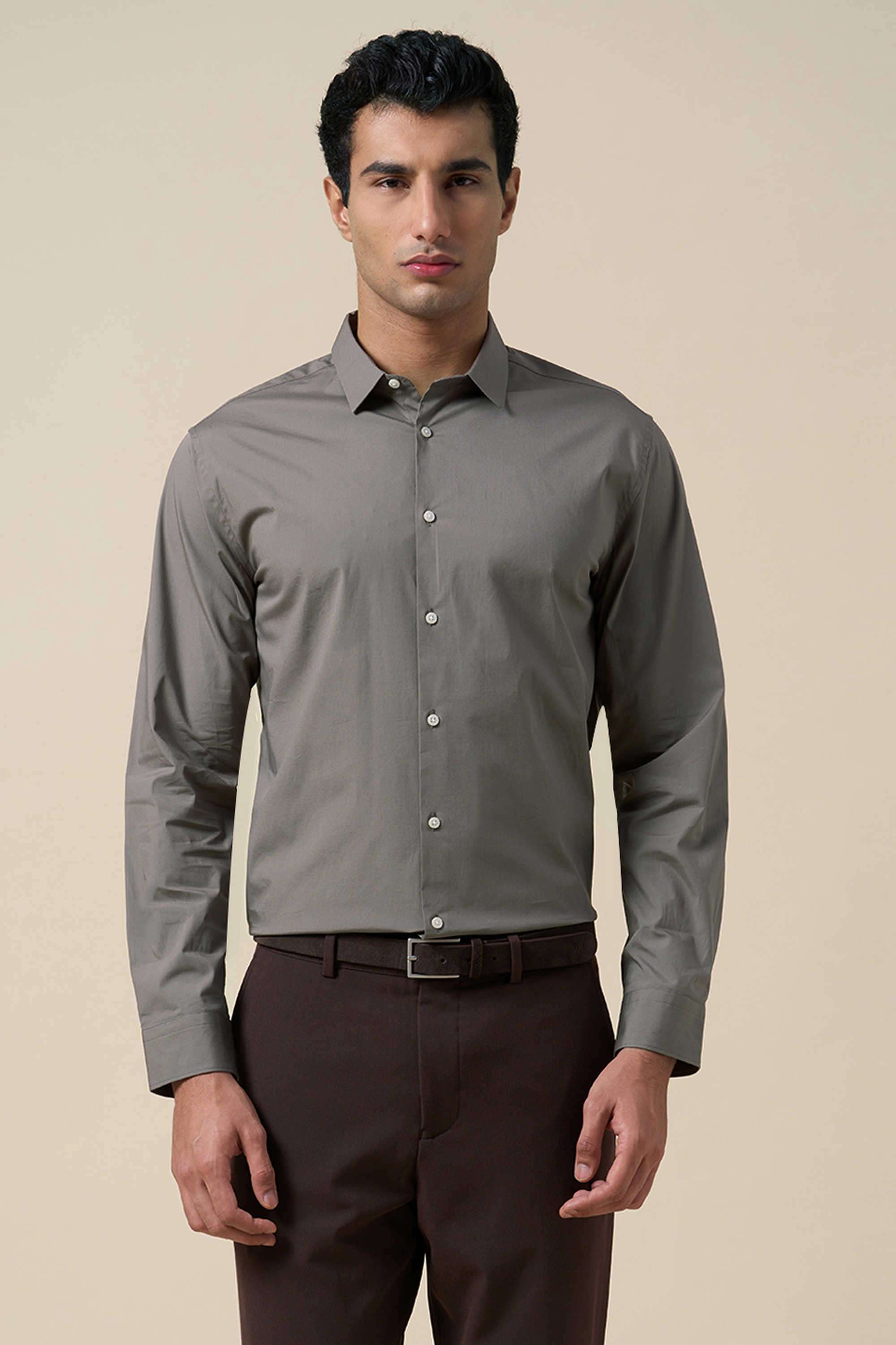 Solid-Cotton-Men-s-Casual-Wear-Shirt