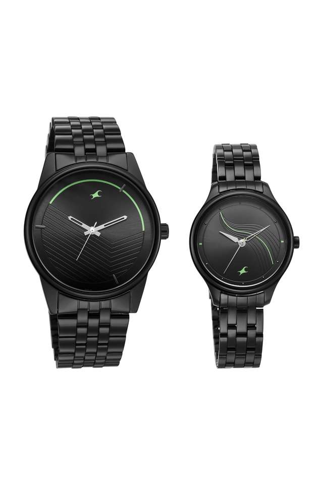 Mixmatched-2.0-42-mm-Black-Dial-Sheet-Metal-Analog-Watch-For-Couple---33056296NM01P