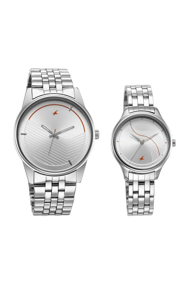Mixmatched-2.0-42-mm-Silver-Dial-Sheet-Metal-Analog-Watch-For-Couple---33056296SM01P