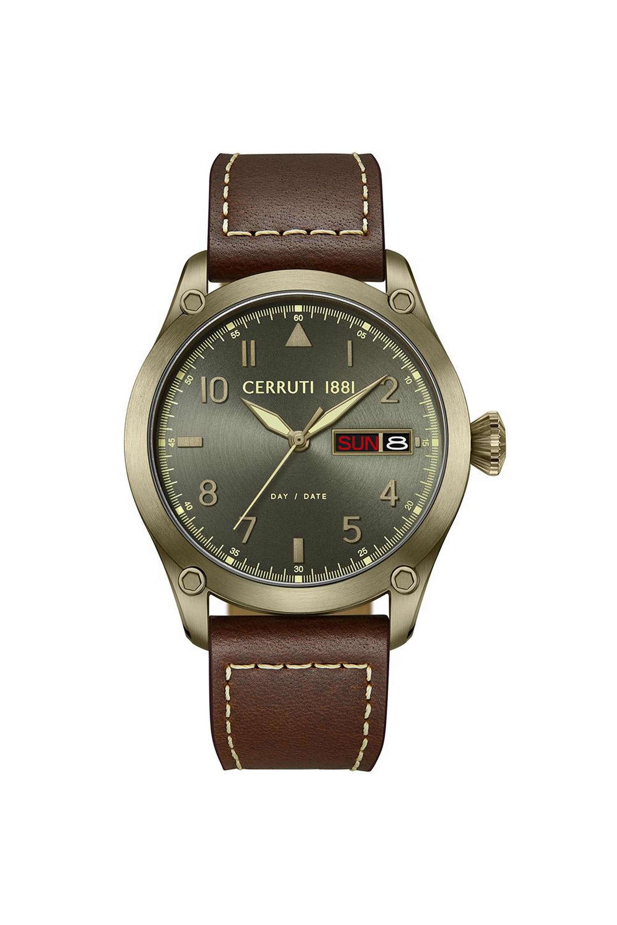 FW23-42-mm-Quartz-Analogue-Watch-for-Men---Grey-Dial-with-Brown-Leather-Strap-(NTCECIGB0023103)