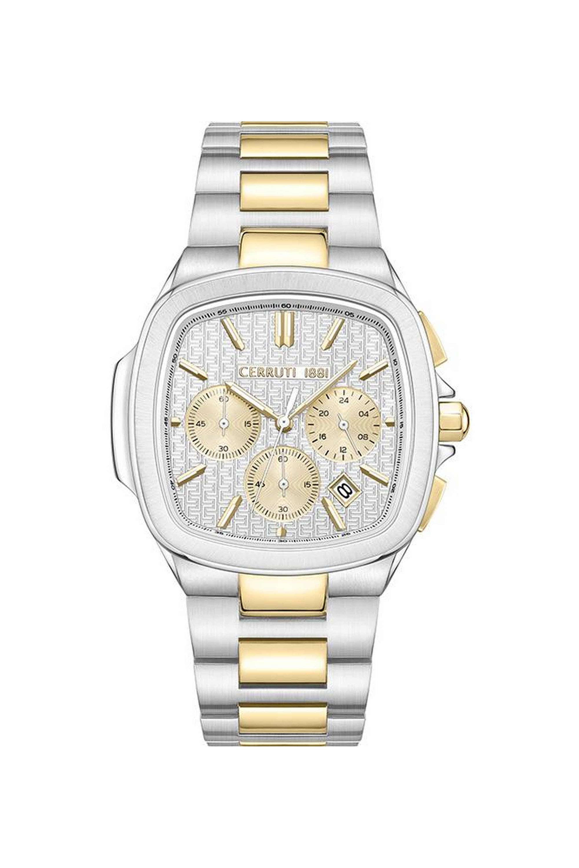 Flamea-II-32-mm-Quartz-Analogue-Watch-for-Men---Silver-Dial-with-Silver-Stainless-Steel-Strap-(NTCECIWGI186033)