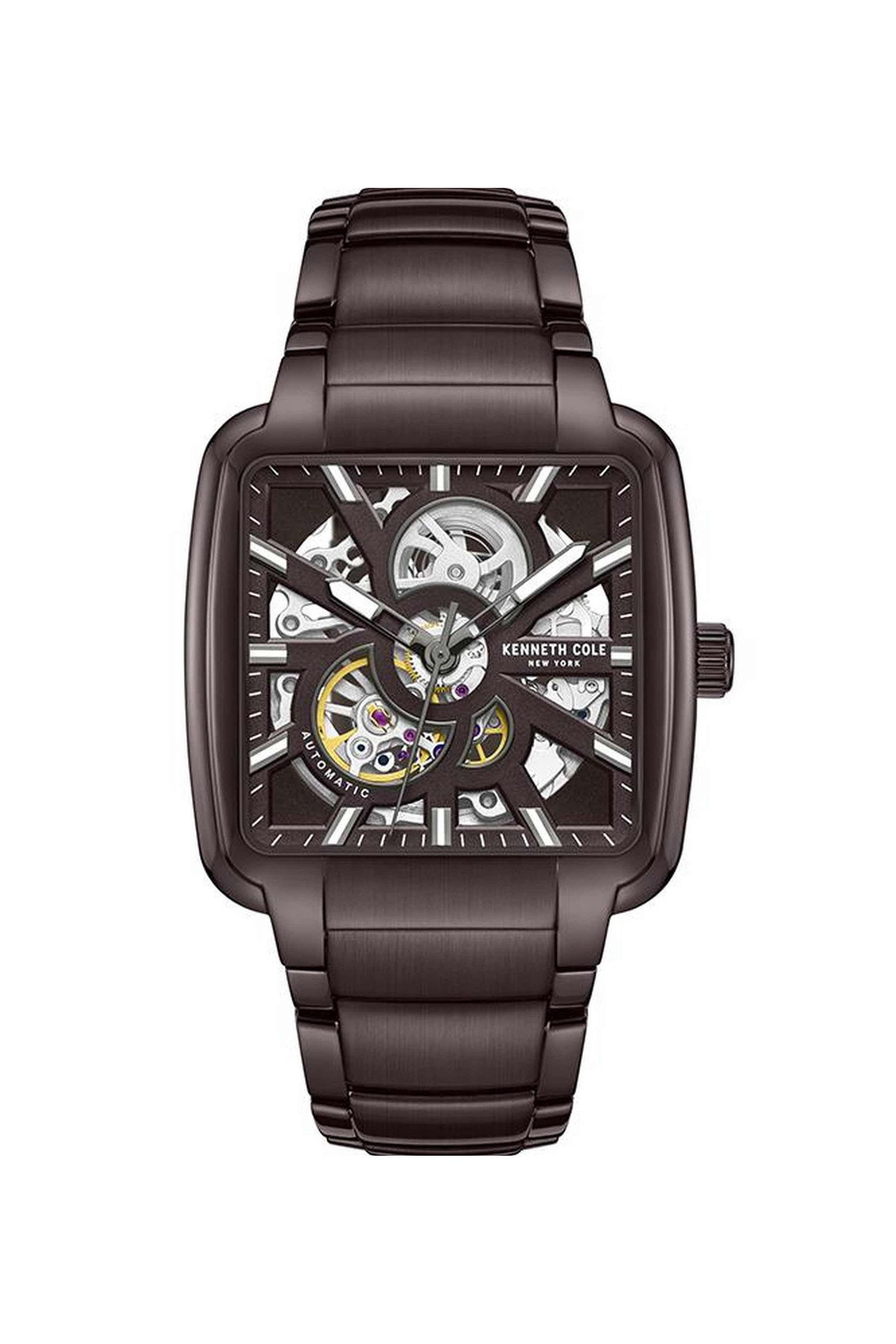 Astron-40-mm-Automatic-Analogue-Watch-for-Men---Brown-Dial-with-Brown-Stainless-Steel-Strap-(KCWGY0046501MN)