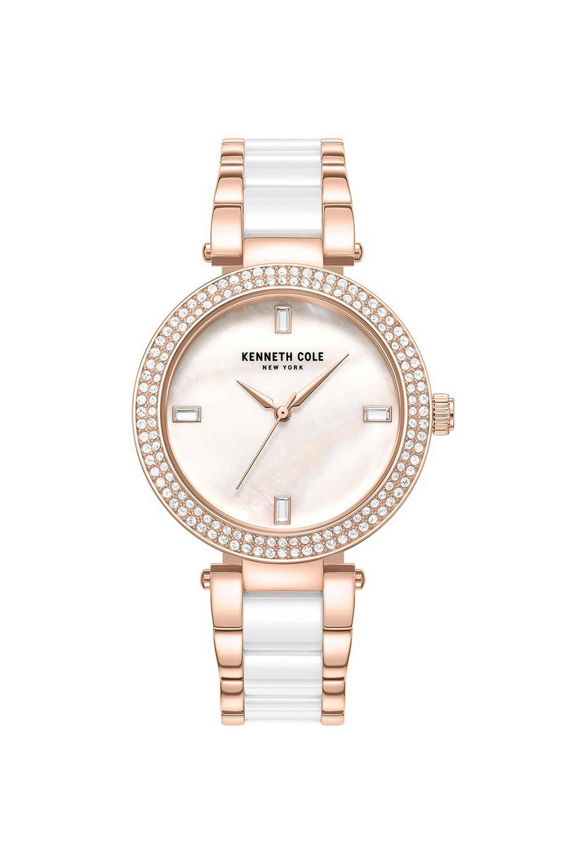 FW24-37-mm-Quartz-Analogue-Watch-For-Women---White-Dial-with-Two-Tone-Stainless-Steel-&-Ceramic-Strap-(NTKCLG0062901LD)