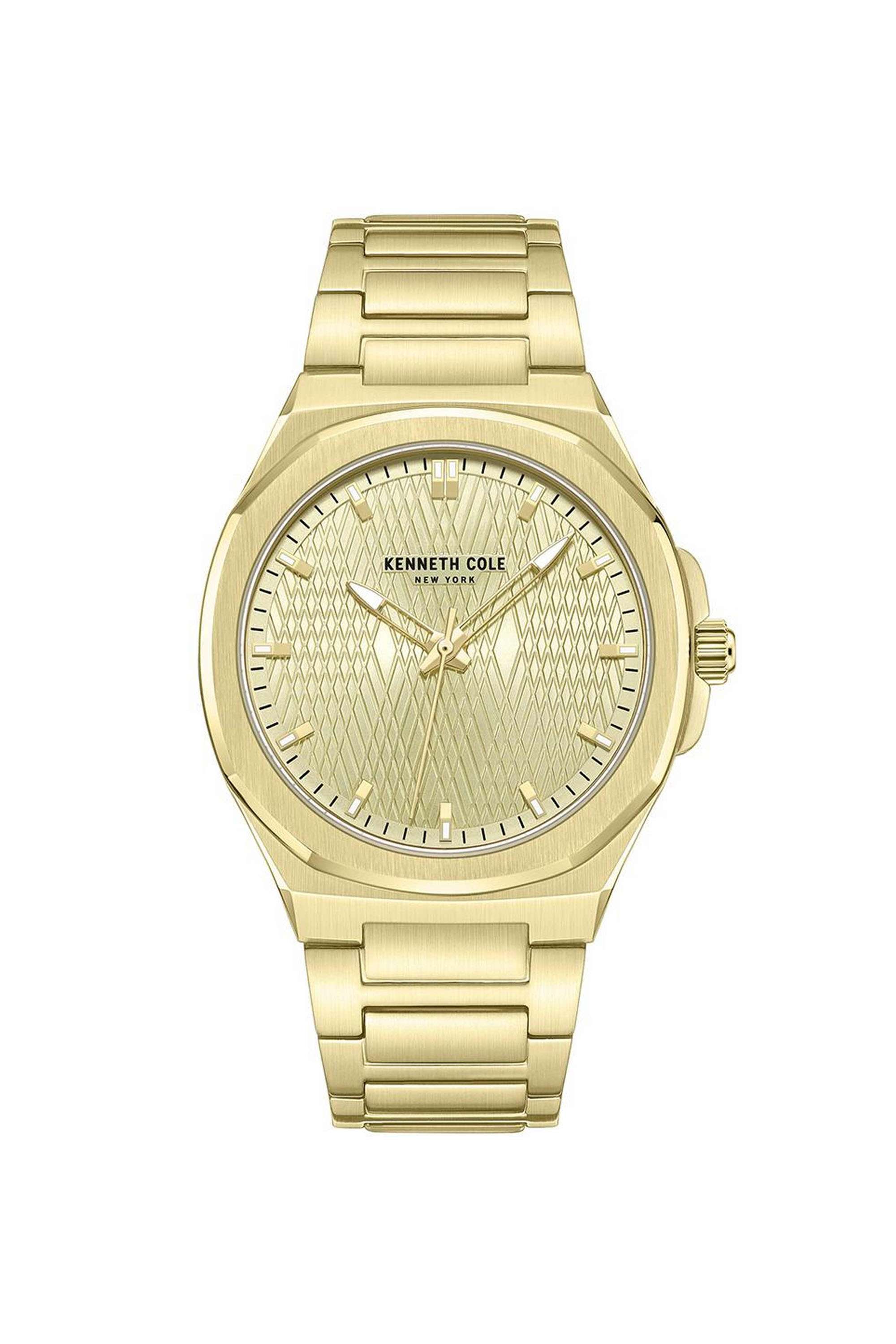 Buy KENNETH COLE Gold 41 mm Quartz Analogue Watch for Men - Gold Buy KENNETH COLE Gold 41 mm Quartz Analogue Watch for Men - Gold