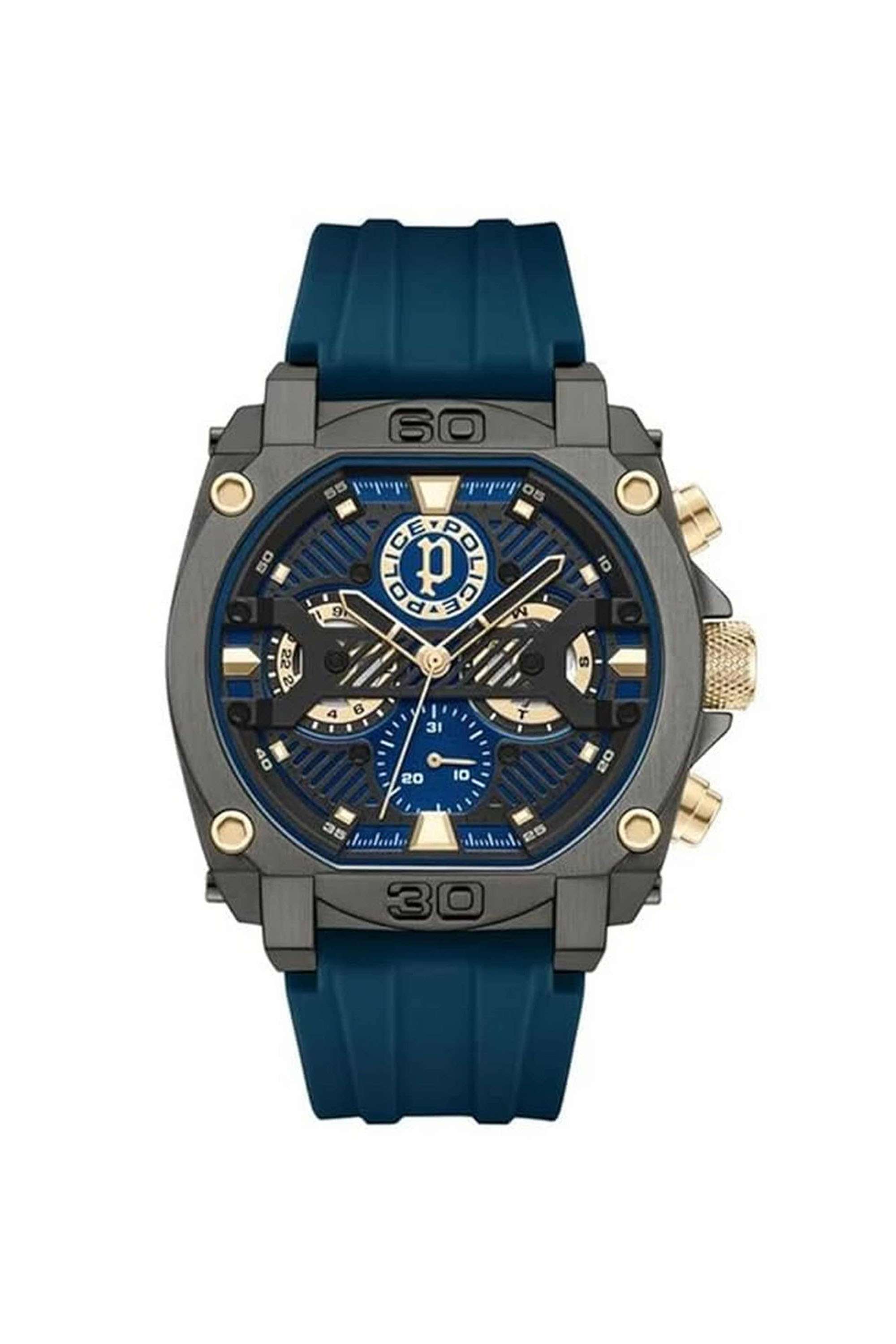 45-mm-Analogue-Quartz-Watch-For-Men-s---Blue-Dial-with-Blue-Silicone-Strap-(NTPLEWGQ0040001)