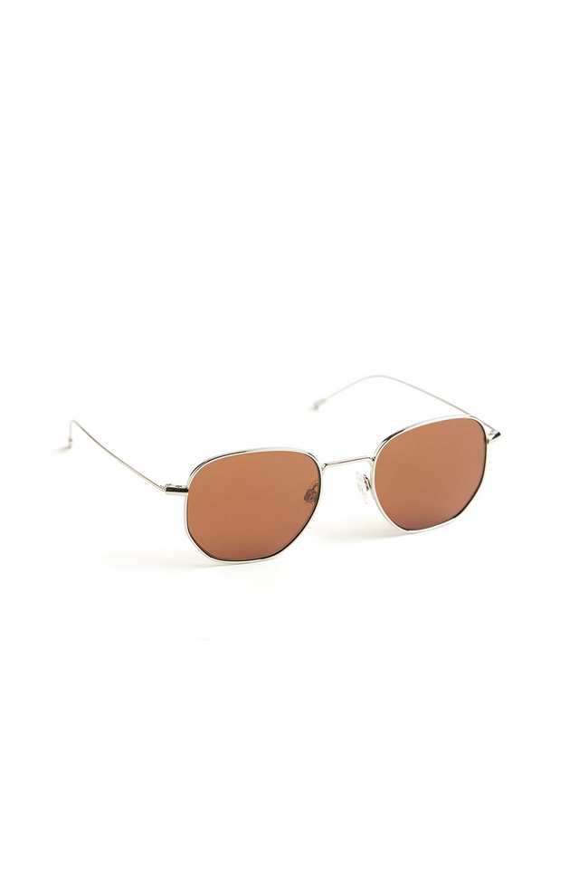 Unisex-Full-Rim-Non-Polarized-Hexagon-Sunglasses