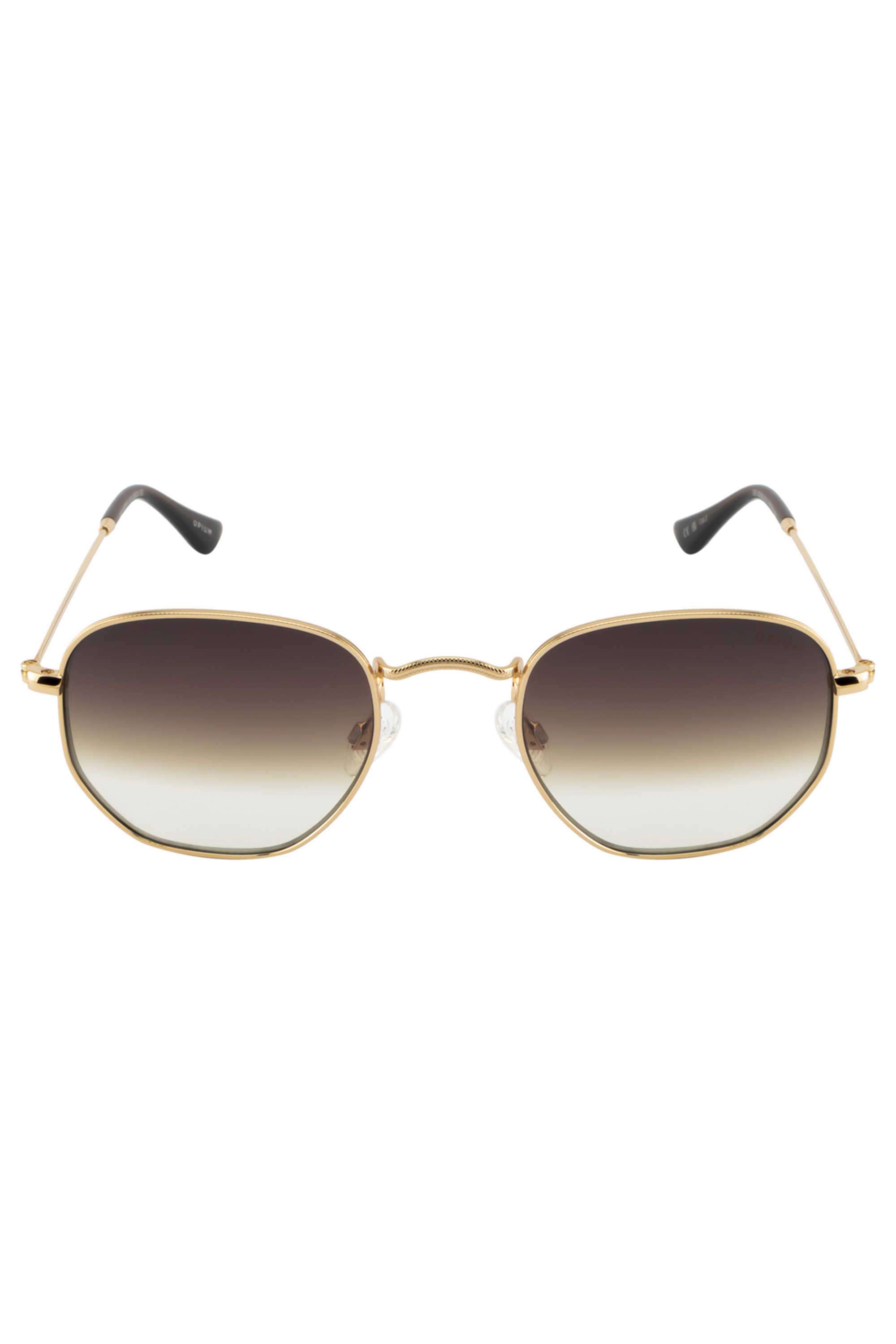 Unisex-Full-Rim-Non-Polarized-Hexagon-Sunglasses