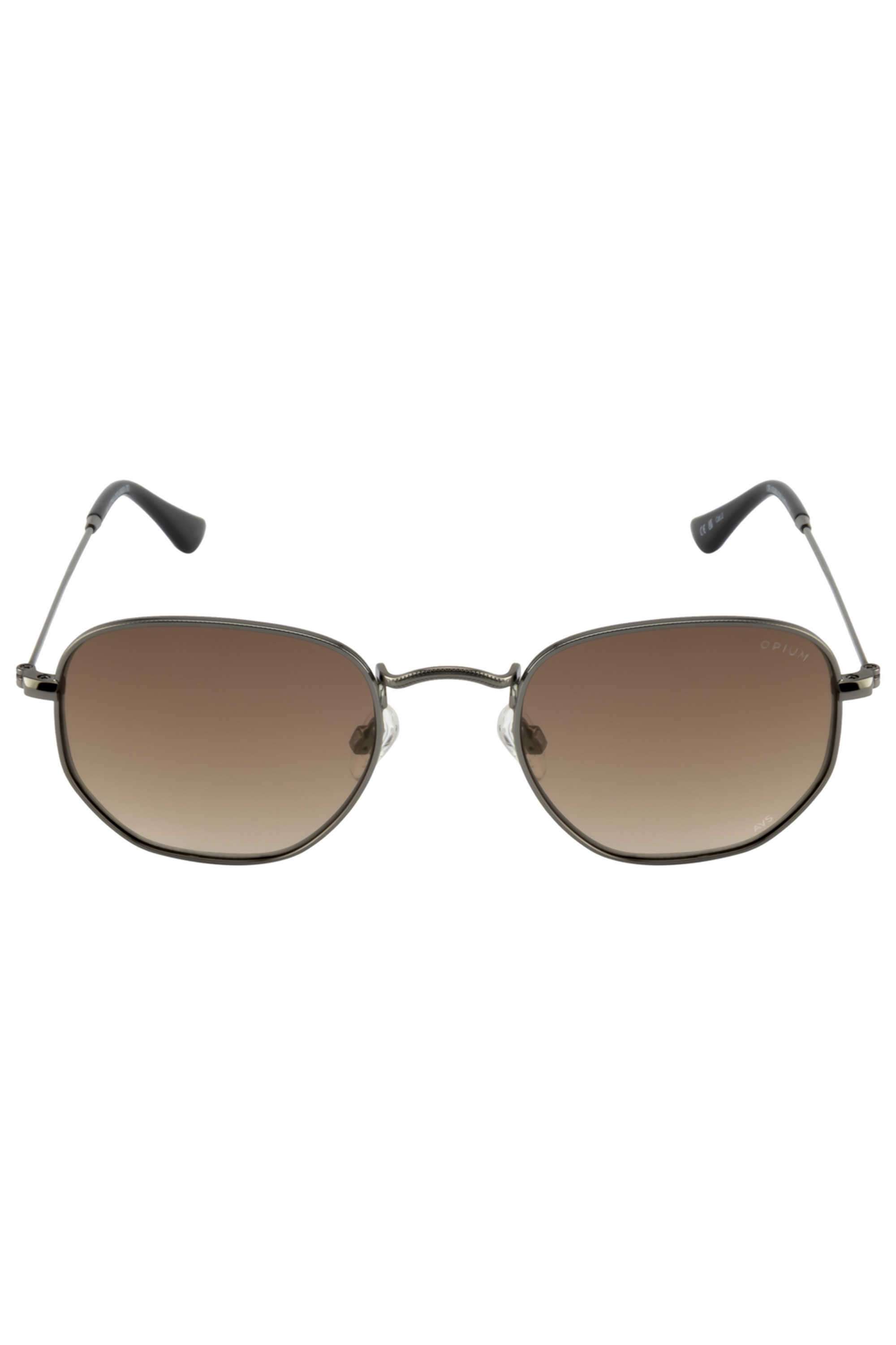 Unisex-Full-Rim-Non-Polarized-Hexagon-Sunglasses