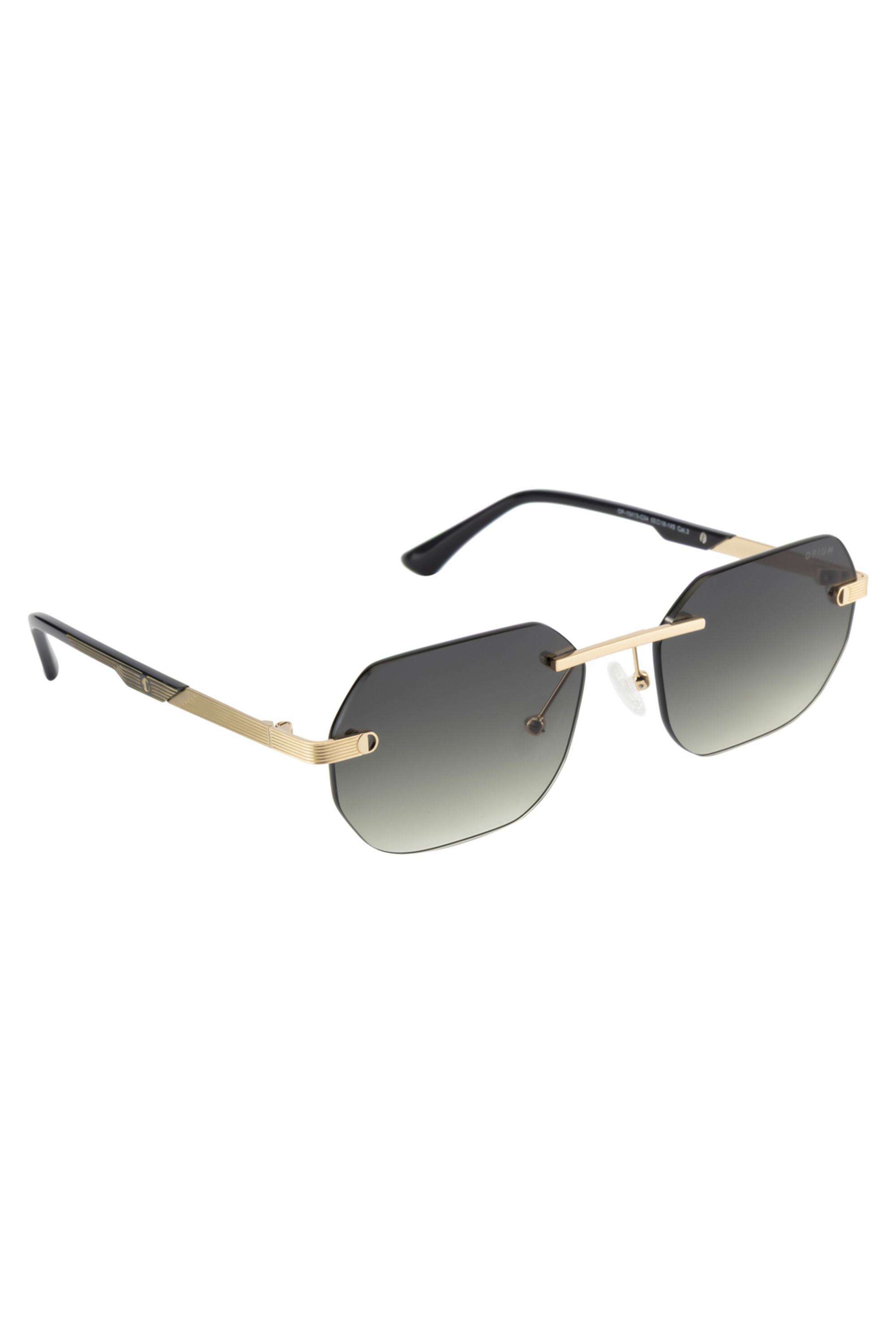 Men-Rimless-Non-Polarized-Hexagon-Sunglasses