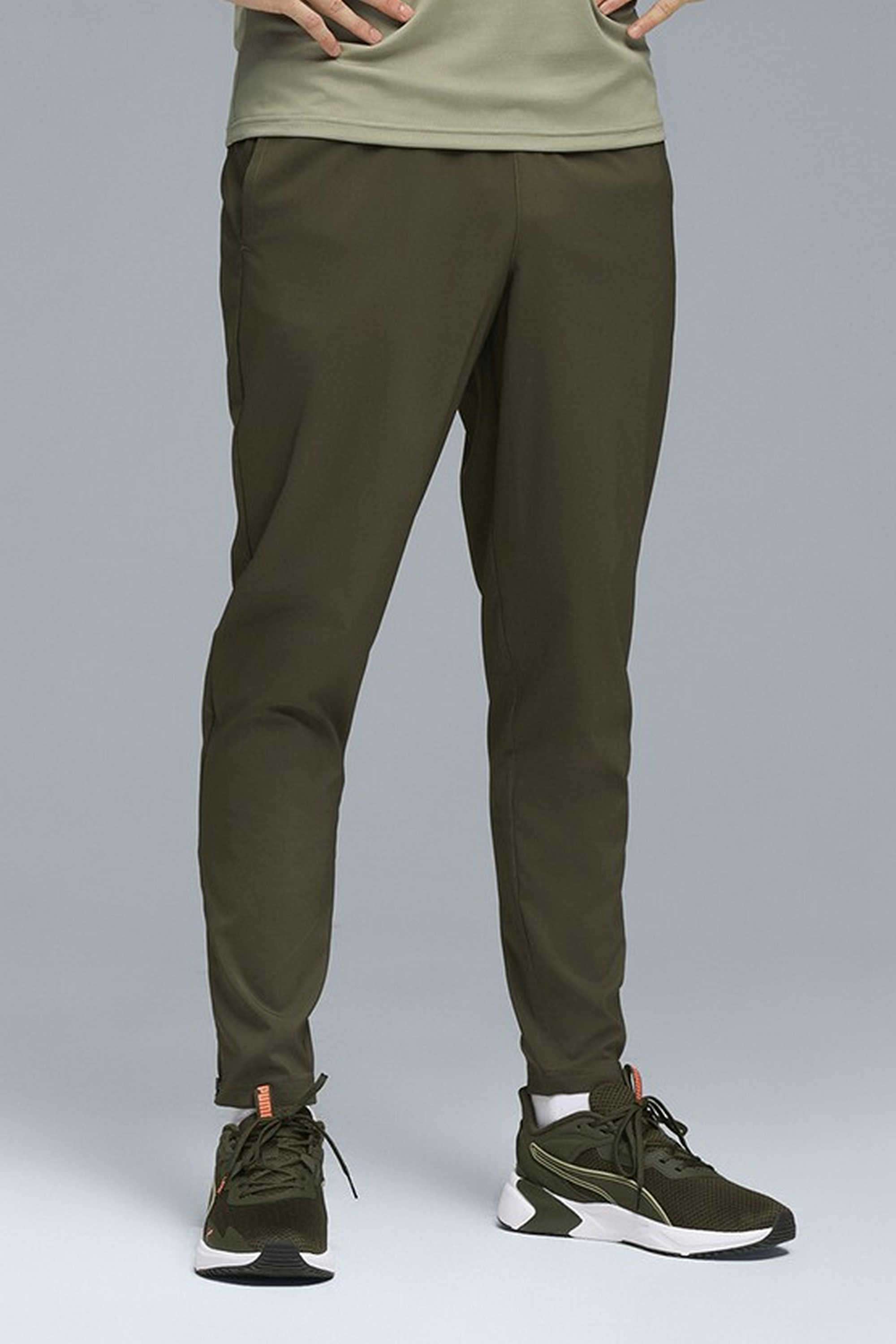 Solid-Polyester-Regular-Fit-Men-s-Pants