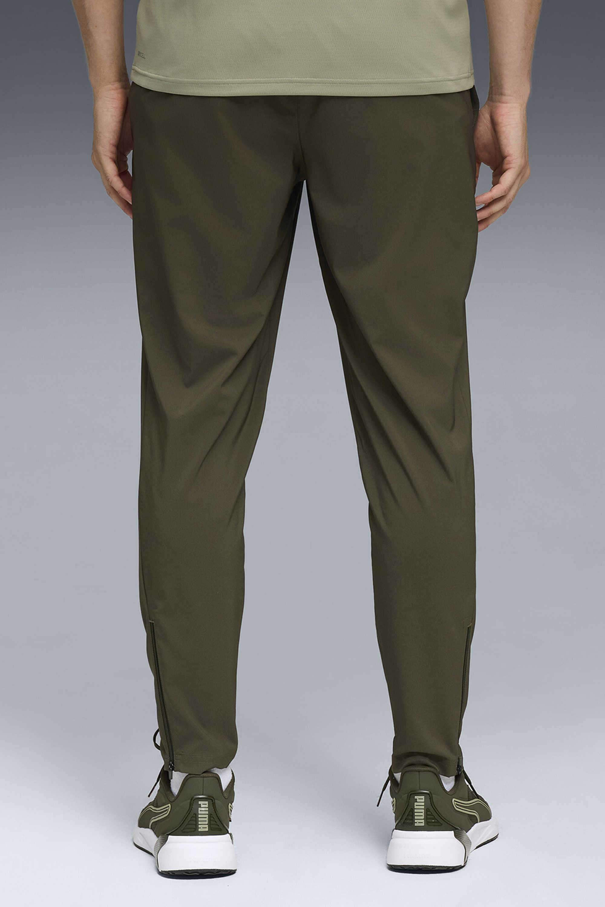 Solid-Polyester-Regular-Fit-Men-s-Pants
