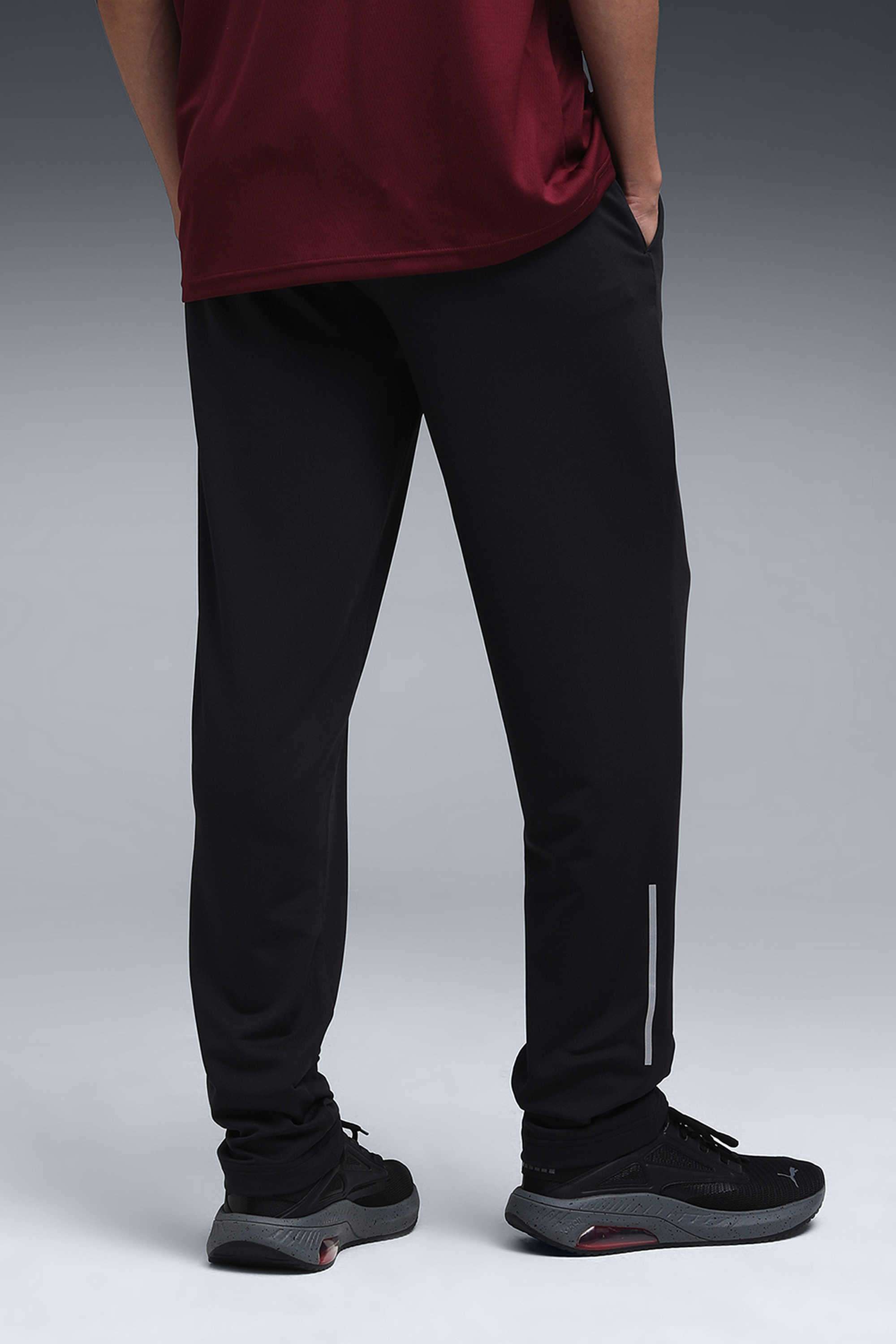 Solid-polyester-Slim-Fit-Men-s-Pants