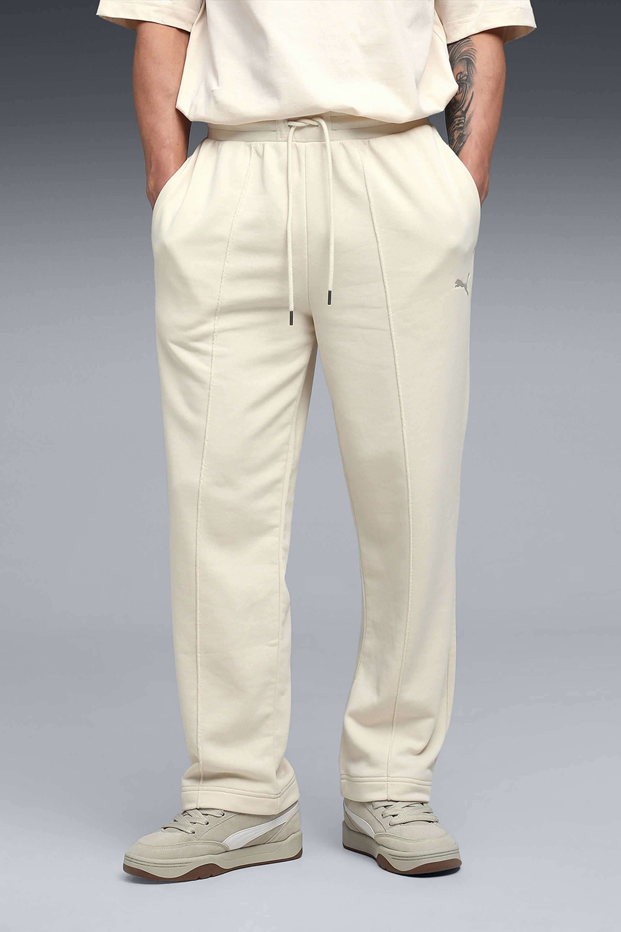 Solid-Cotton-Relaxed-Fit-Men-s-Pants