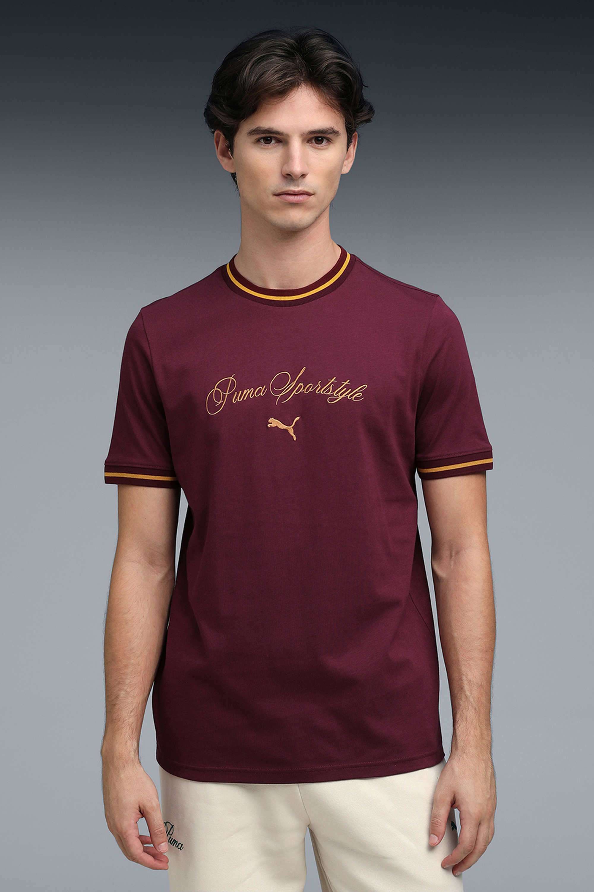 Solid-Cotton-Regular-Fit-Men-T-Shirt