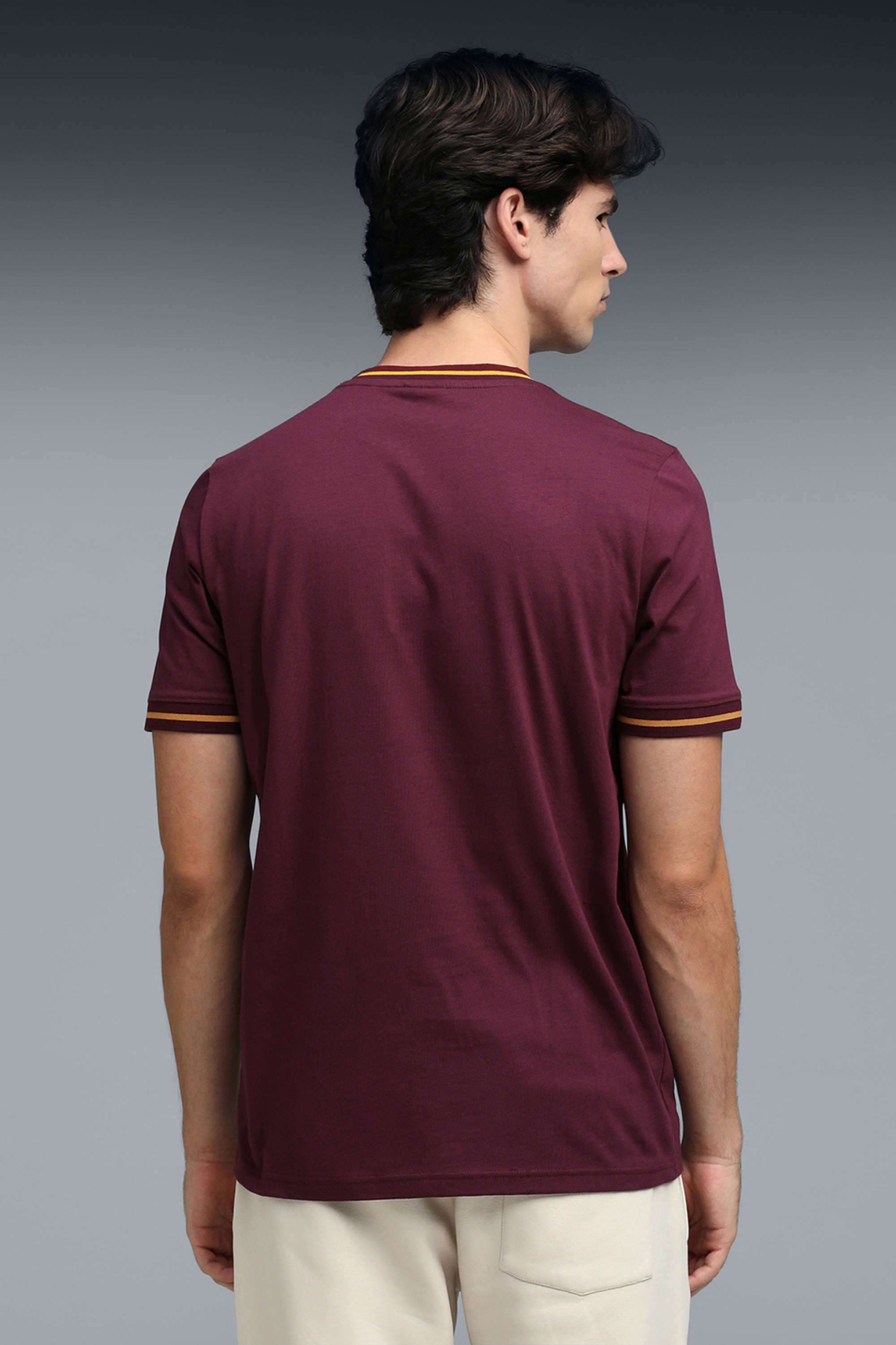 Solid-Cotton-Regular-Fit-Men-T-Shirt